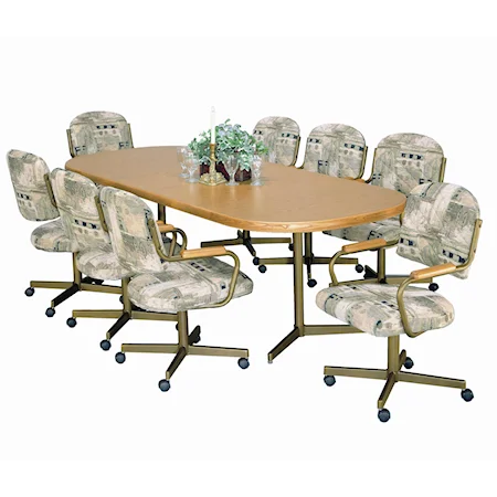 Customizable Casual 9 Piece Table & Chairs Set